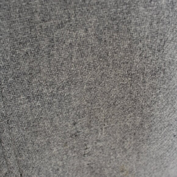 J. Crew Stadium Cloth by Nello Gori Size 10 Wool Nylon Blend Gray Knit Collar - Picture 5 of 11